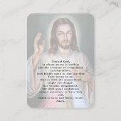  Catholic Divine Mercy Jesus Funeral Prayer Card Visitekaartje (Achterkant)