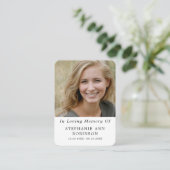  Catholic Divine Mercy Jesus Funeral Prayer Card Visitekaartje (Staand voorkant)