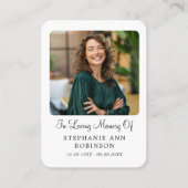 Catholic Divine Mercy Jesus Funeral Prayer Card Visitekaartje (Voorkant)