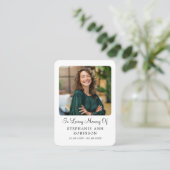 Catholic Divine Mercy Jesus Funeral Prayer Card Visitekaartje (Staand voorkant)