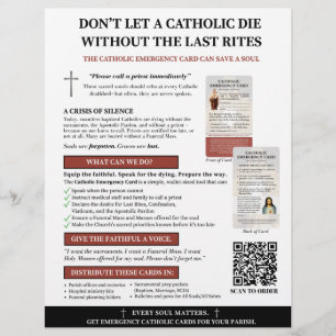 Catholic Emergency Kaart Awareness Flyer
