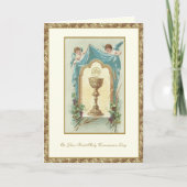Catholic First Holy Communion Jesus Angels Kaart (Voorkant)
