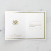 Catholic Floral Baptism Mary Jesus  Kaart (Binnen)