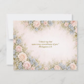 Catholic Funeral Memorial Blessed Virgin Mary  Bedankkaart (Achterkant)