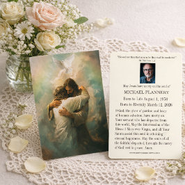 Catholic Funeral Memorial Jesus Prayer Card Visitekaartje