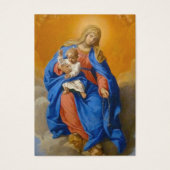 Catholic Funeral Memorial Mary Rosary Visitekaartje (Voorkant)