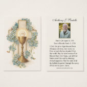 Catholic Funeral Memorial Prayer Holy Card Visitekaartje (Voorkant /achterkant)