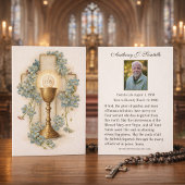 Catholic Funeral Memorial Prayer Holy Card Visitekaartje