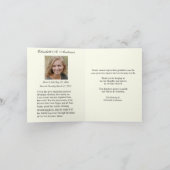 Catholic Funeral Prayer Memorial Thank You Notitiekaartje (Binnen)