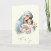 Catholic Funeral Prayer Memorial Thank You Notitiekaartje (Voorkant)