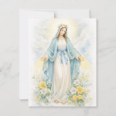 Catholic  Funeral Sympathy Mother Mary Bedankkaart (Voorkant)