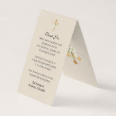 Catholic Funeral Virgin Mary Prayer Holy Card Visitekaartje (Achterkant)