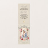 Catholic Funeral Virgin Mary Prayer Holy Card Visitekaartje (Buitenkant ongevouwen)