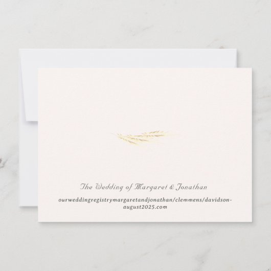 Catholic Grace Flat Save the Date Kaart (Achterkant)