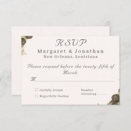 Catholic Grace Wedding RSVP Kaartje