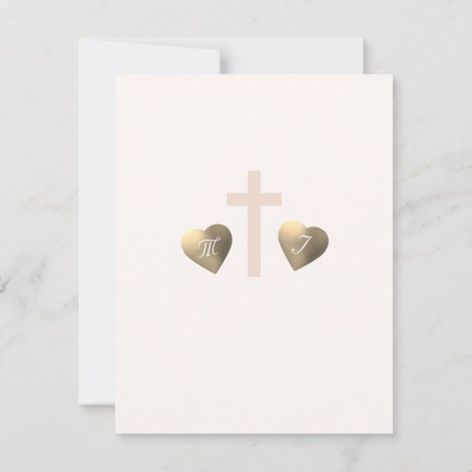 Catholic Grace Wedding RSVP Kaartje (Achterkant)