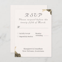 Catholic Grace Wedding RSVP Kaartje