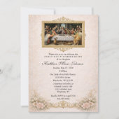 Catholic Jesus Girl First Communion Invitations Kaart (Voorkant)