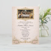 Catholic Jesus Girl First Communion Invitations Kaart (Staand voorkant)