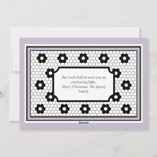 Catholic Joy Christmas Feestdagenkaart (Achterkant)