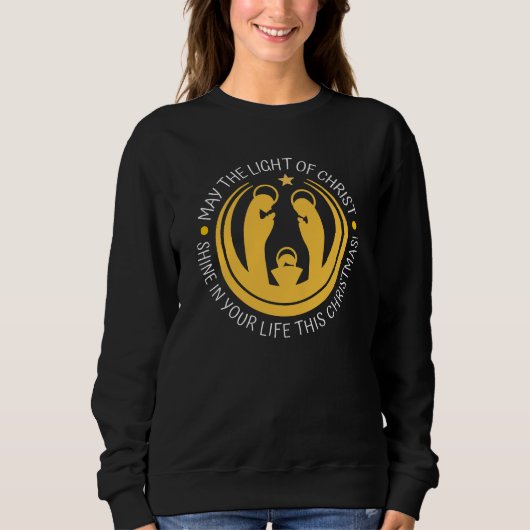Catholic Joy: Spiritual Christmas Sweatshirt (Voorkant)