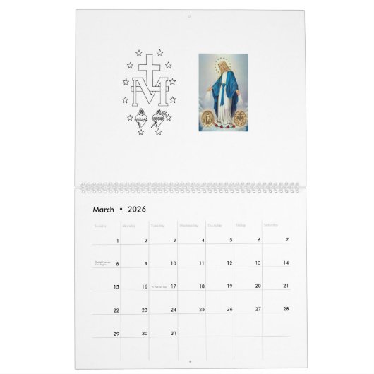 Catholic Kalender (Mar 2026)
