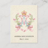 Catholic Marian Baptism Remembrance  Informatiekaartje (Voorkant)