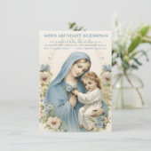 Catholic Mary and Jesus Floral Spiritueel citaat (Staand voorkant)