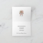 Catholic Mary Rosary Funeral Condolence Sympathy Bedankkaart (Binnen)