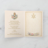 Catholic Mother of Mercy Marian Prayer  Kaart (Binnen)