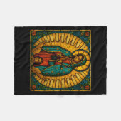 Catholic Our Lady Of Guadalupe Mexican Saint Virgi Fleece Deken (Voorkant (Horizontaal))
