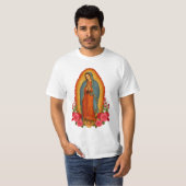 Catholic Our Lady of Guadalupe Saint Virgin Mary T-shirt (Voorkant volledig)
