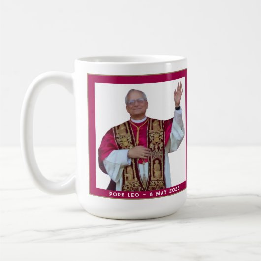 Catholic Pope Leo Koffiemok (Links)