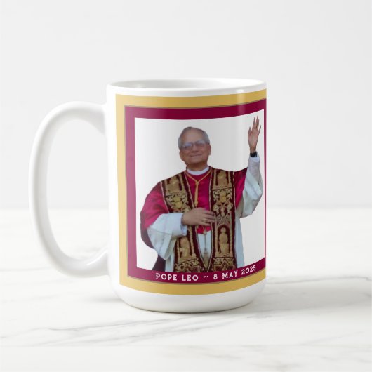 Catholic Pope Leo Koffiemok (Links)
