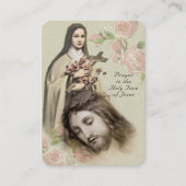 Catholic Prayer Holy Face St. Therese Religious Plaatskaartje (Voorkant)