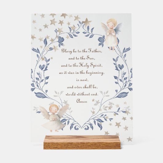 catholic prayer of praise acryl bord (Voorkant)