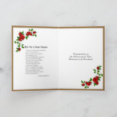 Catholic Priest Anniversary Ordination Crucifix Kaart (Binnen)