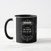 Catholic Priest Black Clergy Collar Religious Mug Mok (Links)