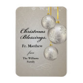 Catholic Priest Christmas Elegant Hanging Ornament Magneet (Verticaal)