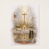 Catholic Priest Funeral Memorial Prayer Visitekaartje (Voorkant)