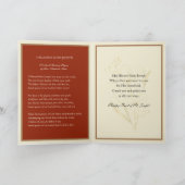 Catholic Religious St. Joseph Feast Prayer Card Kaart (Binnen)