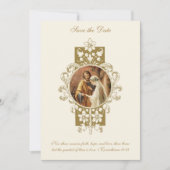 Catholic Sacred Heart Save the Date Wedding (Voorkant)