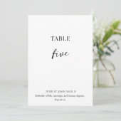 Catholic Saint Wedding Table Number  Kaart (Staand voorkant)