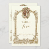 Catholic Saint Wedding Table Number  Kaart (Voorkant / Achterkant)