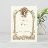 Catholic Saint Wedding Table Number  Kaart (Staand voorkant)