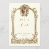 Catholic Saint Wedding Table Number  Kaart (Voorkant)