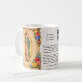Catholic Spanish Guadalupe Religious Virgin Mary Koffiemok (Voorkant links)
