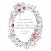 Catholic St. Catherine of Siena Famous Quote Sticker (Voorkant)
