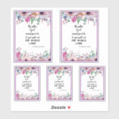 Catholic St. Catherine of Siena Famous Quote Sticker (Vel)