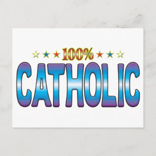 Catholic Star Label v2 Briefkaart